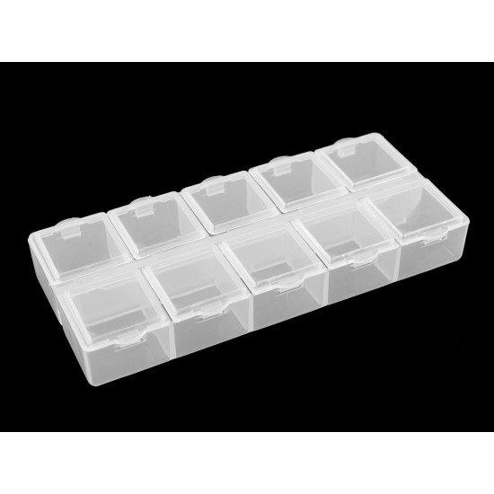 Cutie din plastic 6x13,2x2 cm - Transparent (1 Bucată) Cutie din plastic 6x13,2x2 cm - Transparent (1 Bucată)