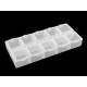 Cutie din plastic 6x13,2x2 cm - Transparent (1 Bucată) Cutie din plastic 6x13,2x2 cm - Transparent (1 Bucată)