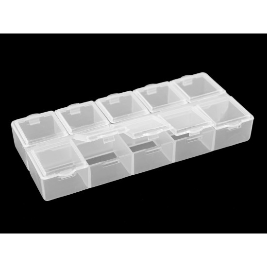 Cutie din plastic 6x13,2x2 cm - Transparent (1 Bucată) Cutie din plastic 6x13,2x2 cm - Transparent (1 Bucată)