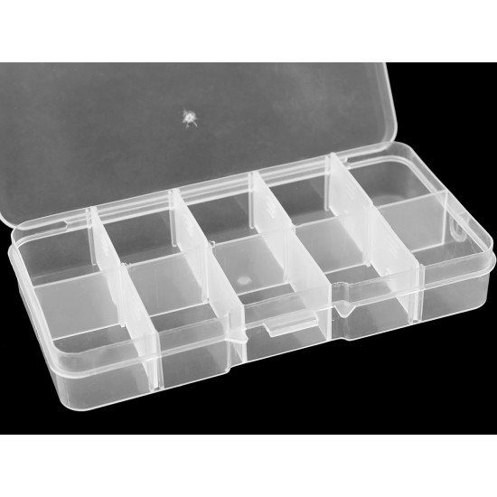 Cutie / organizator din plastic 6,8x12,7x2,2 cm - Transparent (16 Bucăți) Cutie / organizator din plastic 6,8x12,7x2,2 cm - Transparent (16 Bucăți)