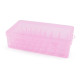 Cutie de plastic pentru 42 de papiote de ata - Roz deschis (1 Bucată) Cutie de plastic pentru 42 de papiote de ata - Roz deschis (1 Bucată)