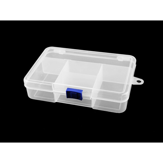 Cutie / organizator din plastic 3,3x9,5x14,5 cm - Transparent (4 Bucăți) Cutie / organizator din plastic 3,3x9,5x14,5 cm - Transparent (4 Bucăți)