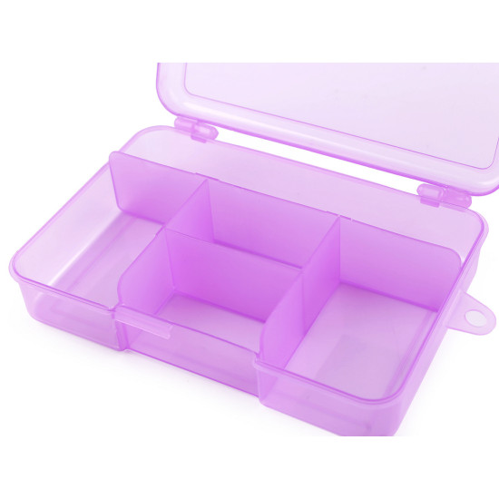 Cutie / organizator din plastic 3,3x9,5x14,5 cm - Transparent (4 Bucăți) Cutie / organizator din plastic 3,3x9,5x14,5 cm - Transparent (4 Bucăți)