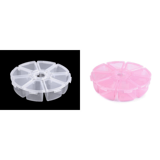 Cutie / organizator din plastic ø10 cm - Roz deschis (4 Bucăți) Cutie / organizator din plastic ø10 cm - Roz deschis (4 Bucăți)