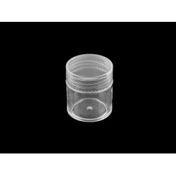 Cutie de plastic 2,5x2,8 cm - Transparent (12 Bucăți)