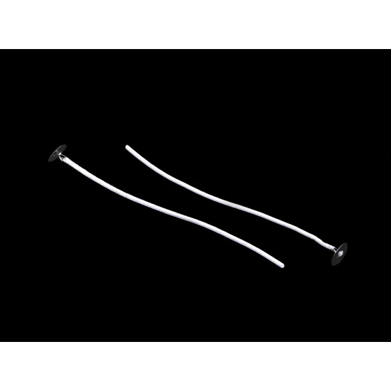 Fitil de lumanare cu baza 13,4 cm - Alb (50 Bucăți) Fitil de lumanare cu baza 13,4 cm - Alb (50 Bucăți)