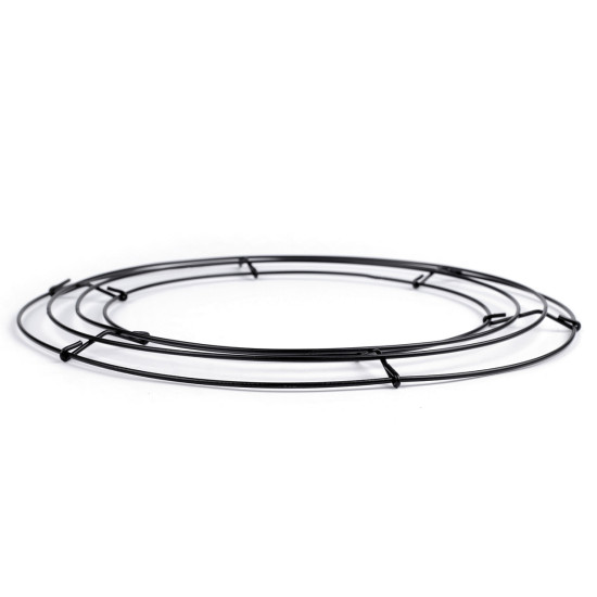 Bază de sarma pentru coroniță ø40 cm - Negru (2 Bucăți) Bază de sarma pentru coroniță ø40 cm - Negru (2 Bucăți)