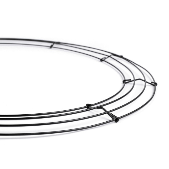 Bază de sarma pentru coroniță ø45 cm - Negru (2 Bucăți) Bază de sarma pentru coroniță ø45 cm - Negru (2 Bucăți)