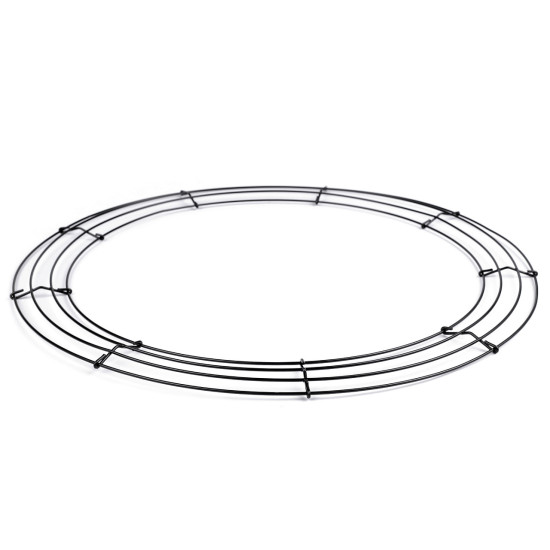Bază de sarma pentru coroniță ø45 cm - Negru (2 Bucăți) Bază de sarma pentru coroniță ø45 cm - Negru (2 Bucăți)