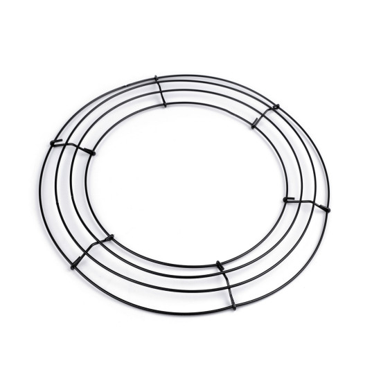 Baza de sarma pentru coroana ø30 cm - Negru (1 Bucată) Baza de sarma pentru coroana ø30 cm - Negru (1 Bucată)
