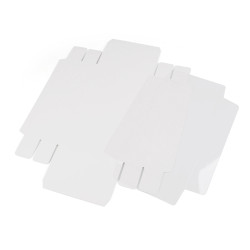 Cutie cu capac transparent - Alb (10 Bucăți)