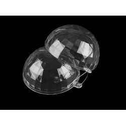 Glob plastic transparent format din două parți, ø8 - Transparent (5 Bucăți)