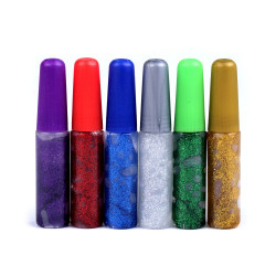 Adeziv cu sclipici pentru pictat mix culori 6 buc - Mix (30 Bucăți)