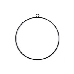Cerc metalic ø25 cm - Negru (1 Bucată)