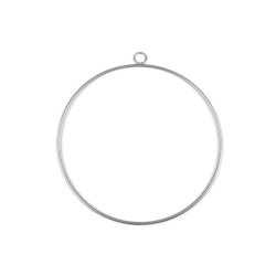 Cerc metalic ø25 cm - Argintiu închis (1 Bucată)