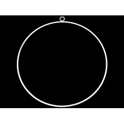 Cerc metalic ø50 cm - Alb (1 Bucată)