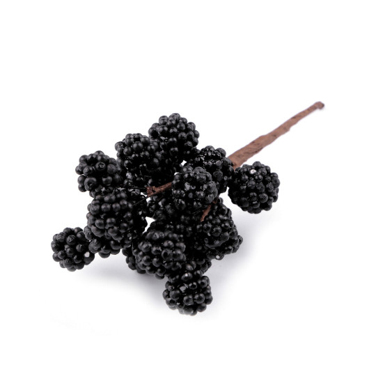 Mure și zmeură artificiale - Negru (3 Buchete)