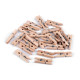 Mini clesti din lemn 3x26 mm - Alb (120 Bucăți)