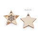 Decoratiune brad, fulgi de zapada cu sclipici - Natural deschis (2 Bucăți) Decoratiune brad, fulgi de zapada cu sclipici - Natural deschis (2 Bucăți)