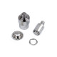 Matrita pentru nituirea ochetilor cu strasuri ø10 mm - Nichel (2 Seturi) Matrita pentru nituirea ochetilor cu strasuri ø10 mm - Nichel (2 Seturi)