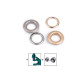 Ocheti metalici  ø16 mm - Nichel (33 Perechi)