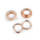 Ocheti metalici ø10 mm - Auriu rose (10 Perechi) Ocheti metalici ø10 mm - Auriu rose (10 Perechi)