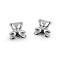 Capăt snur metalic ø3,6 mm / decorațiune ursuleț - Platinum (20 Bucăți)