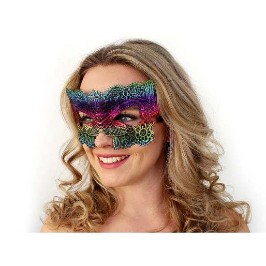 Masca de carnaval - Multicolor (4 Bucăți)