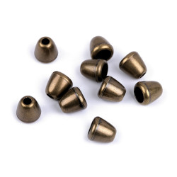 Termiatie plastic ø4 mm - Alamă antică (100 Bucăți)