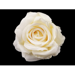 Trandafir artificial ø10 cm - Crem deschis (1 Bucată)