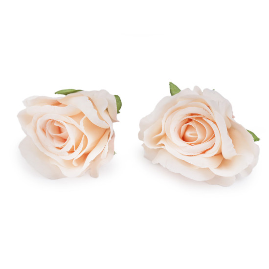Floare de trandafir artificiala ø5 cm - Crem deschis (10 Bucăți) Floare de trandafir artificiala ø5 cm - Crem deschis (10 Bucăți)