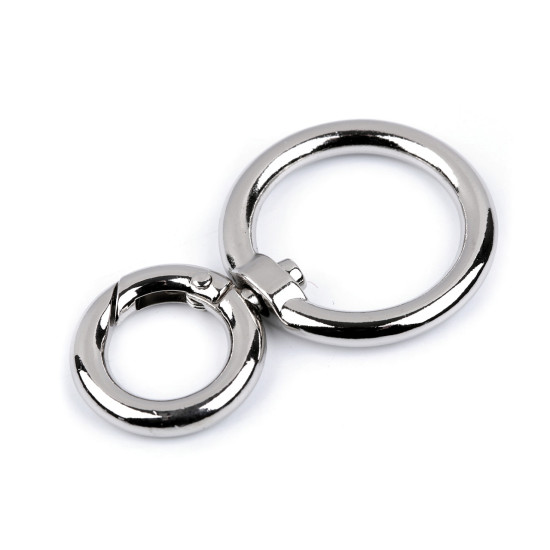 Carabina metalica 25 mm - Nichel (12 Bucăți)