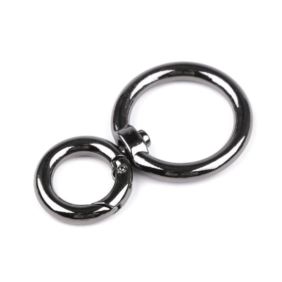 Carabina metalica 25 mm - Nichel (12 Bucăți)