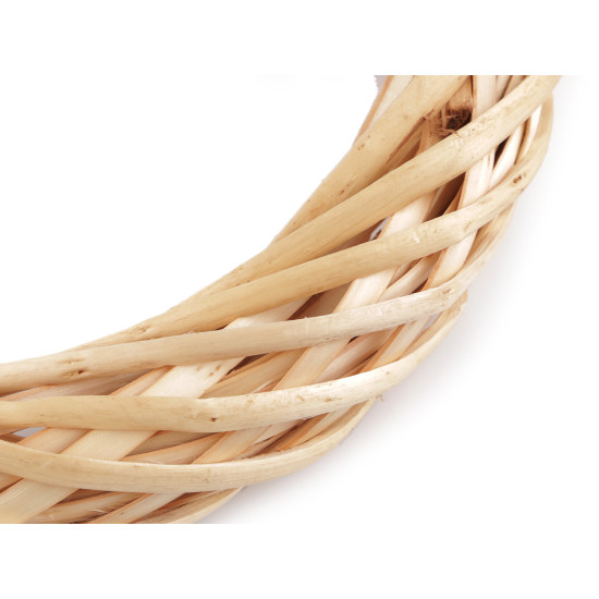 Coroană din răchită ø25 cm - Gri neutral (1 Bucată)