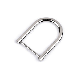 Halbring für handtaschen zum anschrauben breite 28 mm - Nickel (1 Stück)