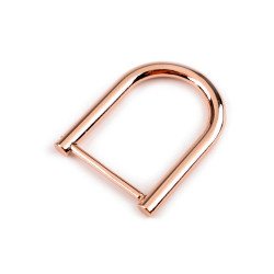 Halbring für handtaschen zum anschrauben breite 28 mm - Rosagold (1 Stück)