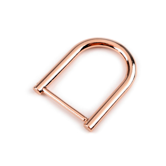 Semi-inel cu șurubur pentru genti. 28 mm - Auriu rose (10 Bucăți) Semi-inel cu șurubur pentru genti. 28 mm - Auriu rose (10 Bucăți)