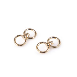 Ocheț pivotant pentru genti 17x33 mm - Auriu rose (100 Bucăți)