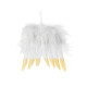 Decoratiune aripi de inger cu efect metalizat - Alb (1 Bucată) Decoratiune aripi de inger cu efect metalizat - Alb (1 Bucată)