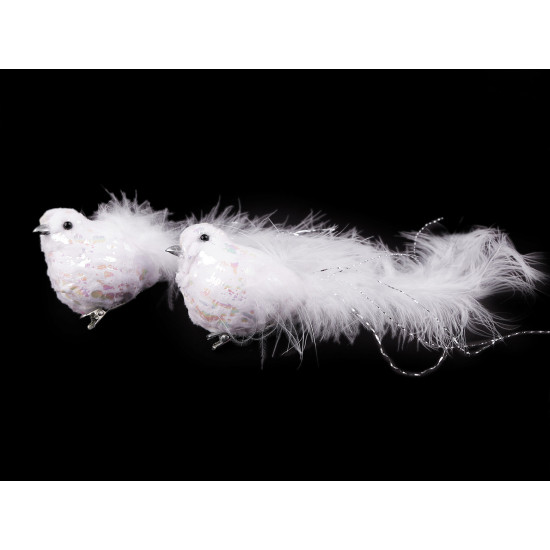 Decorațiune pasăre cu clemă - Roz pudrat (6 Bucăți) Decorațiune pasăre cu clemă - Roz pudrat (6 Bucăți)
