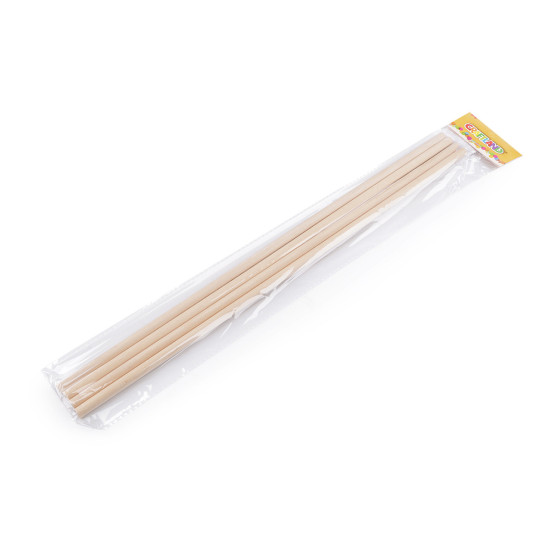 Betisoare lemn macrame 40 cm - Natural deschis (20 Bucăți) Betisoare lemn macrame 40 cm - Natural deschis (20 Bucăți)