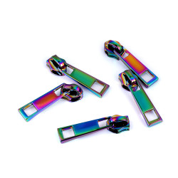 Cursor pentru fermoare spiralate no 6 curcubeu - Multicolor (30 Bucăți)