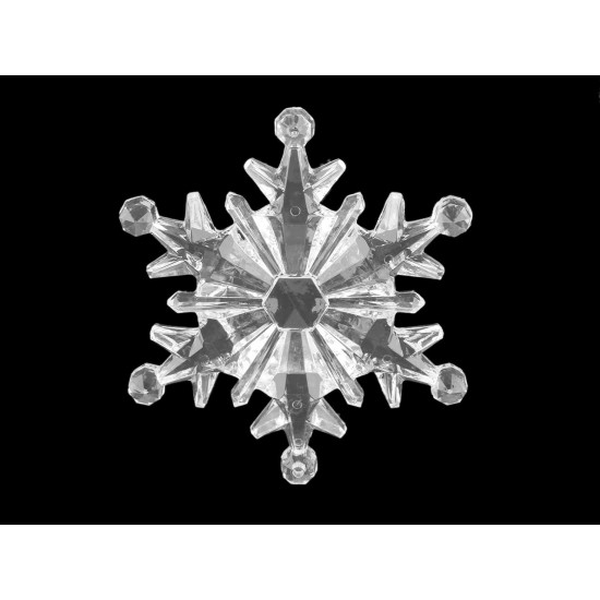 Fulgi de zapada decorativi ø10; 11 cm - Transparent (12 Bucăți) Fulgi de zapada decorativi ø10; 11 cm - Transparent (12 Bucăți)