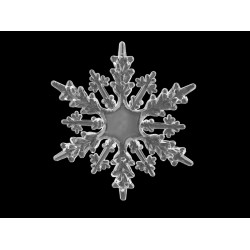 Fulgi de zapada decorativi ø10; 11 cm - Transparent (1 Bucată)