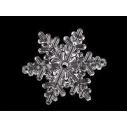 Fulgi de zapada decorativi ø55 mm - Transparent (10 Bucăți)
