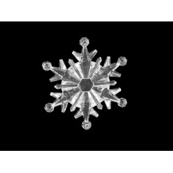 Fulgi de zapada decorativi ø75 mm - Transparent (1 Bucată)
