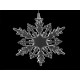 Fulgi de nea decorativi  ø16 cm - Transparent (1 Bucată)