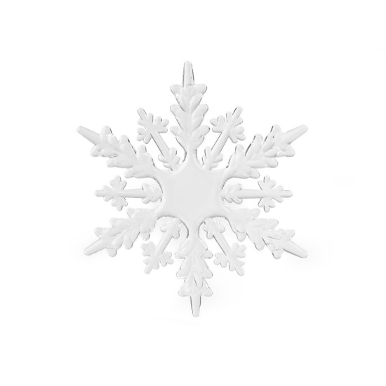 Fulgi de nea decorativi  ø16 cm - Transparent (1 Bucată)