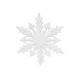 Fulgi de nea decorativi  ø16 cm - Transparent (1 Bucată)