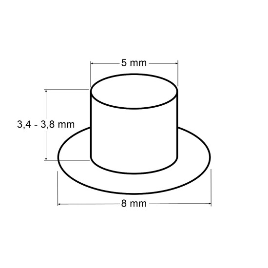 Set de ocheti ø5 mm interior / ø8 mm exterior cu poanson - Conform imaginii (2 Seturi) Set de ocheti ø5 mm interior / ø8 mm exterior cu poanson - Conform imaginii (2 Seturi)